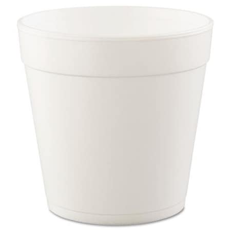 Dart Container Dart Container DCC32MJ48 32 oz Squat Foam Food Container; White; 25 per Bag - 20 Bags per Case 32MJ48